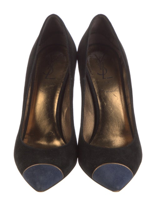 Yves Saint Laurent Rive Gauche Suede Pumps
