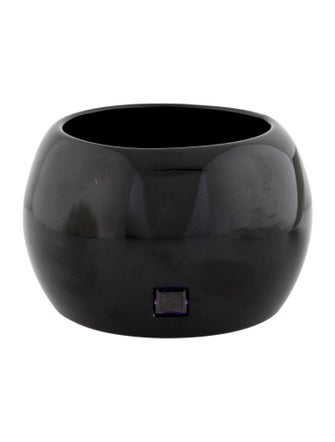 Yves Saint Laurent Rive Gauche Crystal & Resin Dome Bangle Bracelet