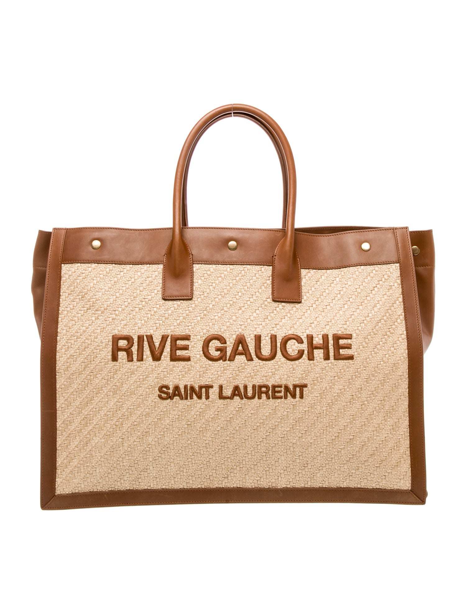 Saint Laurent Raffia Rive Gauche Large 2023