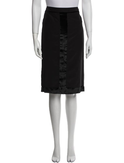 Yves Saint Laurent Rive Gauche Wool Knee-Length Skirt