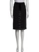 Yves Saint Laurent Rive Gauche Wool Knee-Length Skirt