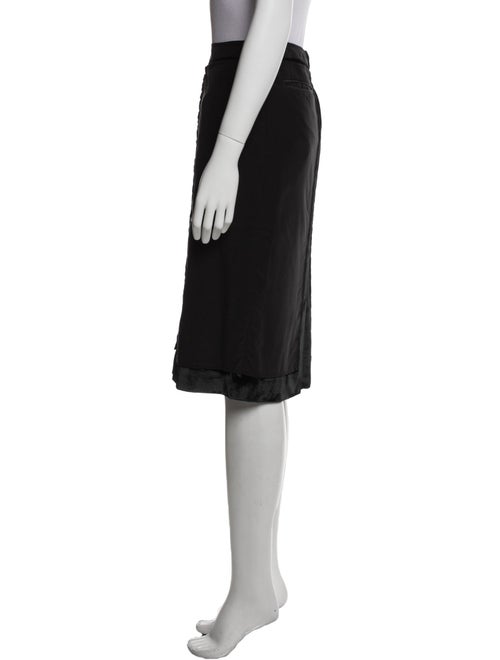 Yves Saint Laurent Rive Gauche Wool Knee-Length Skirt