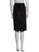 Yves Saint Laurent Rive Gauche Wool Knee-Length Skirt