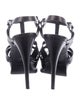 Yves Saint Laurent Rive Gauche Leather T-Strap Sandals