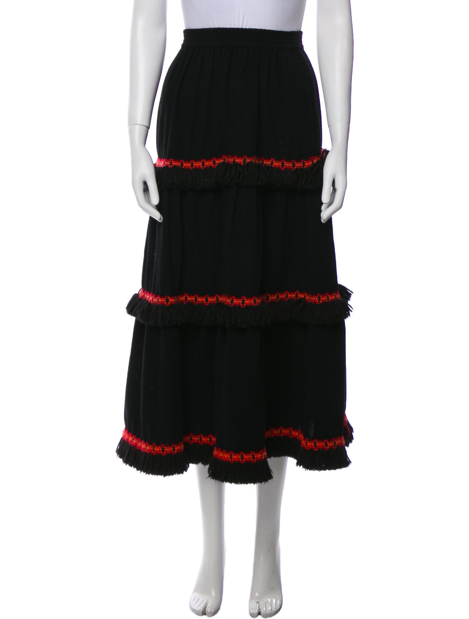 Yves Saint Laurent Rive Gauche Vintage Midi Length Skirt