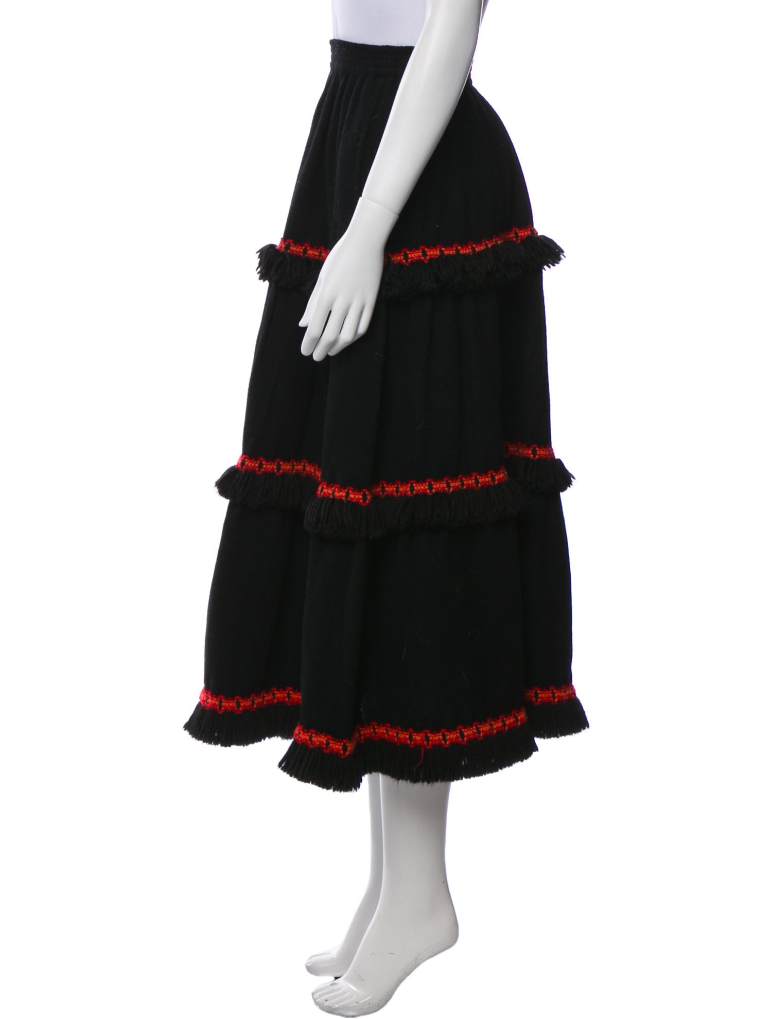 Yves Saint Laurent Rive Gauche Vintage Midi Length Skirt