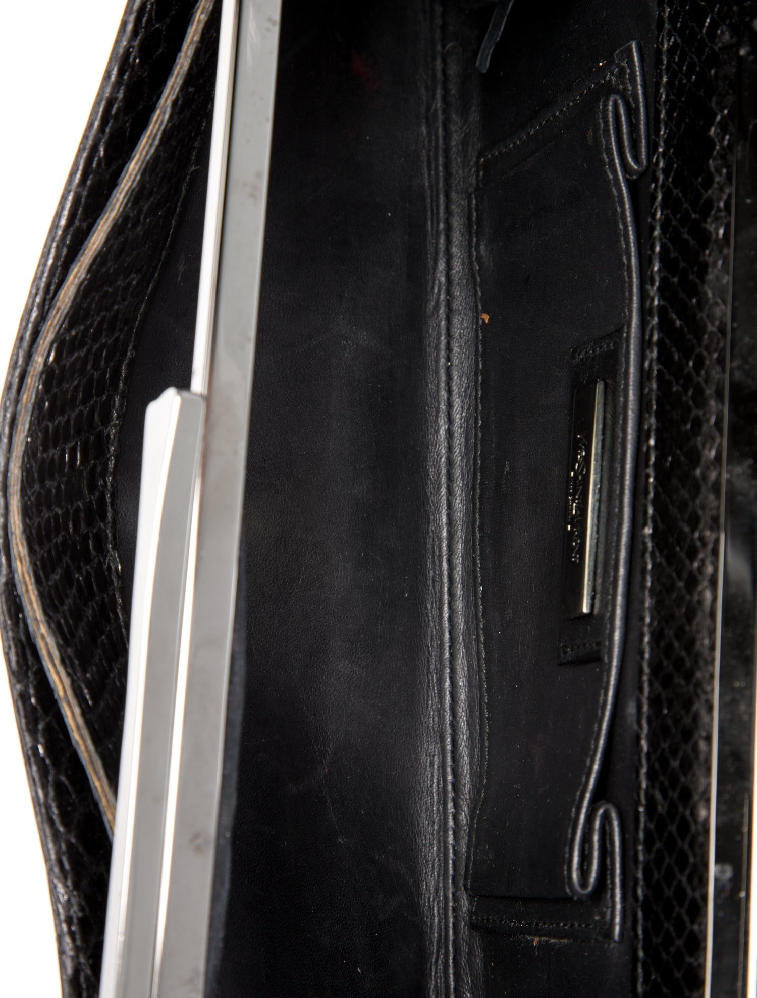 Yves Saint Laurent Rive Gauche Snakeskin Minaudière