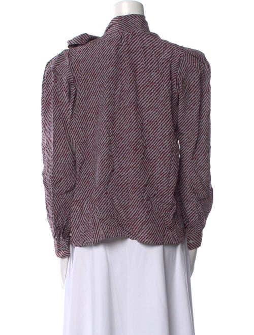 Yves Saint Laurent Rive Gauche Silk Printed Blouse