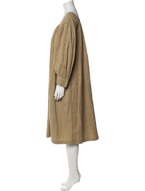 Yves Saint Laurent Rive Gauche Square Neckline Midi Length Dress