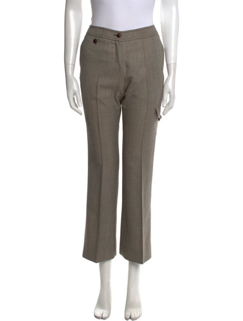 Yves Saint Laurent Rive Gauche Wool Wide Leg Pants