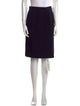 Yves Saint Laurent Rive Gauche Wool Knee-Length Skirt