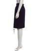 Yves Saint Laurent Rive Gauche Wool Knee-Length Skirt