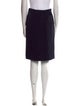 Yves Saint Laurent Rive Gauche Wool Knee-Length Skirt