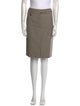 Yves Saint Laurent Rive Gauche Wool Knee-Length Skirt