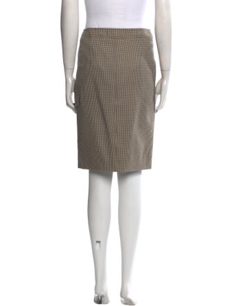 Yves Saint Laurent Rive Gauche Wool Knee-Length Skirt