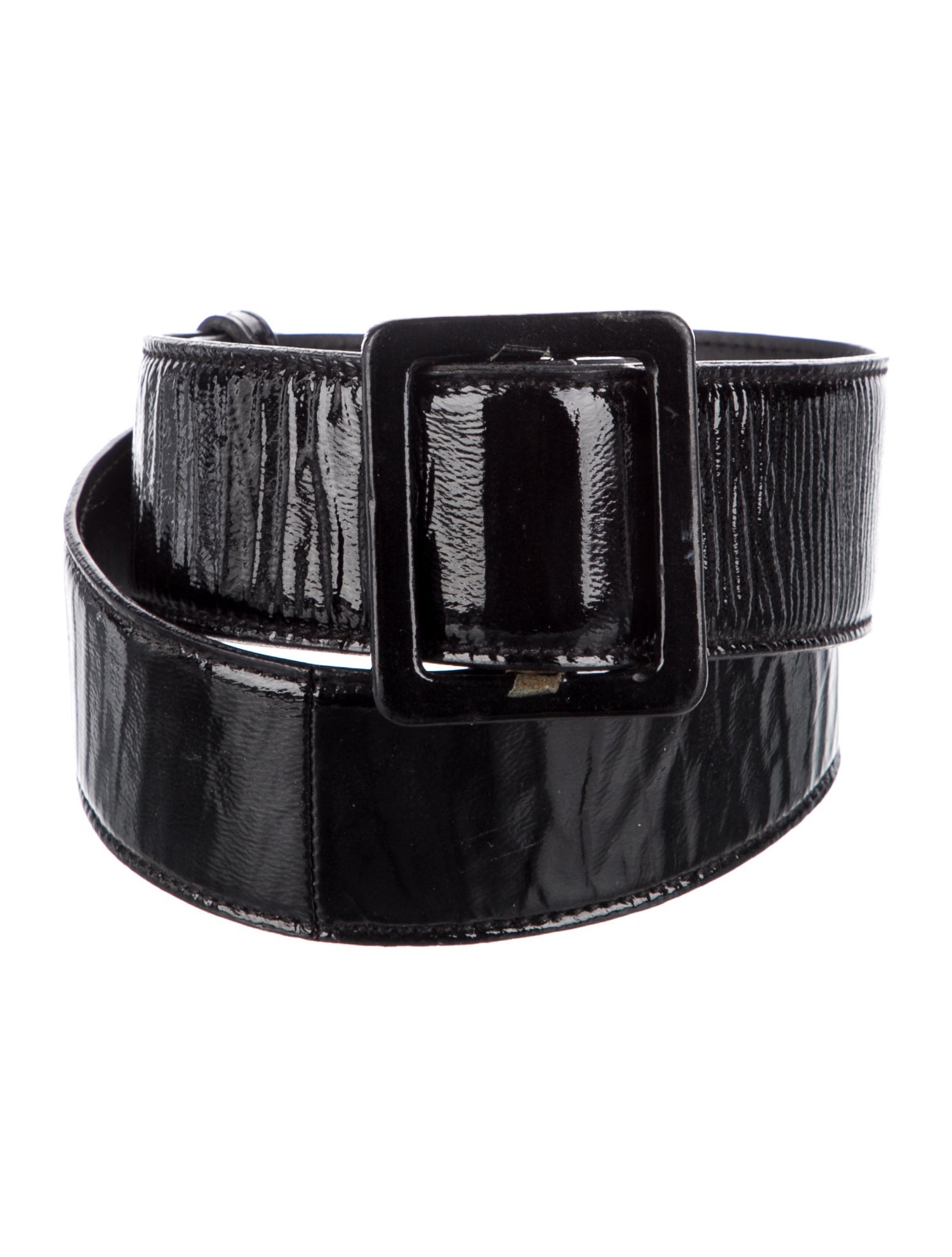 Yves Saint Laurent Rive Gauche Patent Leather Waist Belt