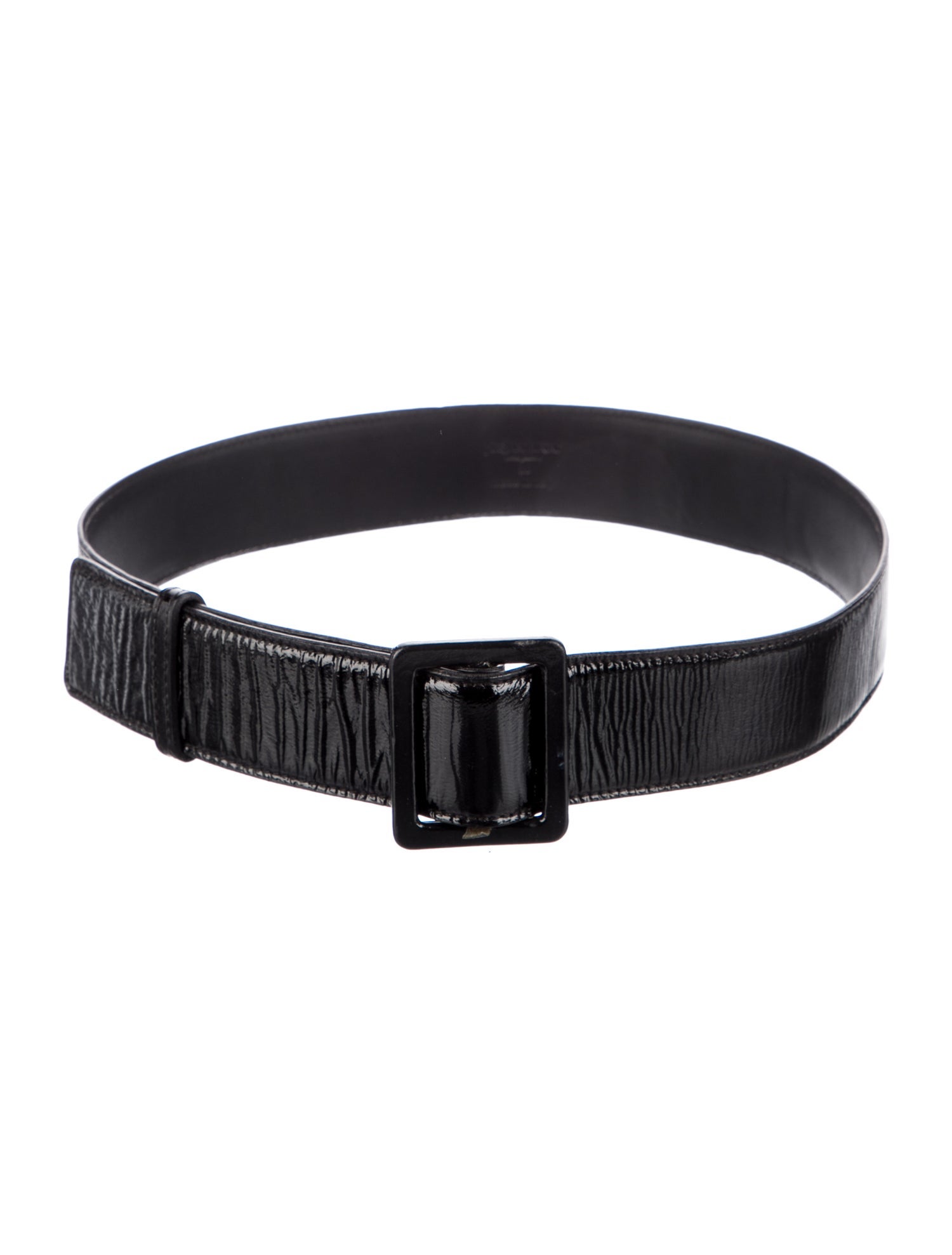 Yves Saint Laurent Rive Gauche Patent Leather Waist Belt