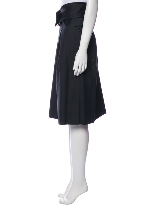 Yves Saint Laurent Rive Gauche Silk Knee-Length Skirt