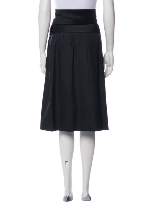 Yves Saint Laurent Rive Gauche Silk Knee-Length Skirt