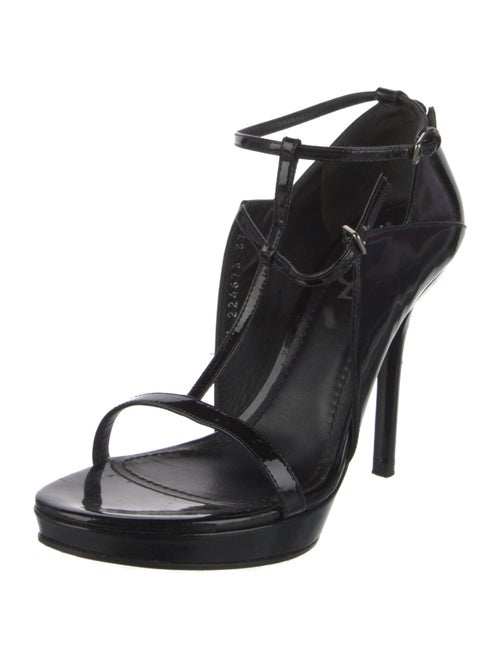 Yves Saint Laurent Rive Gauche Patent Leather Sandals