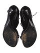 Yves Saint Laurent Rive Gauche Patent Leather Sandals