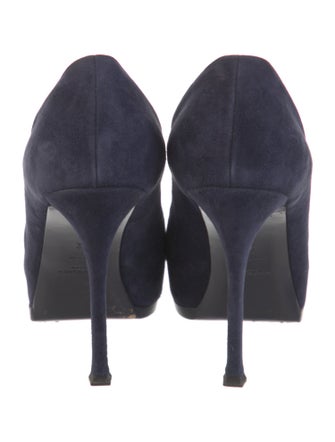 Yves Saint Laurent Rive Gauche Suede Pumps
