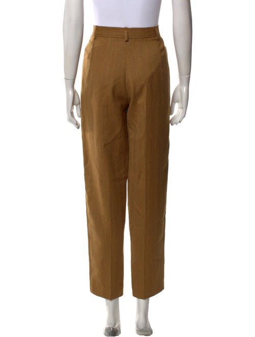 Yves Saint Laurent Rive Gauche Wool Straight Leg Pants