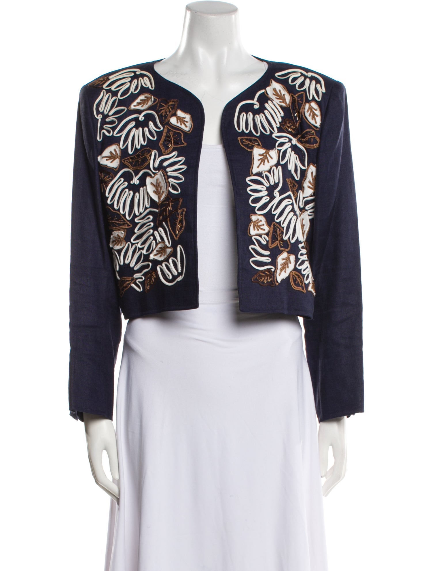 Yves Saint Laurent Rive Gauche Printed Evening Jacket