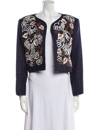Yves Saint Laurent Rive Gauche Printed Evening Jacket