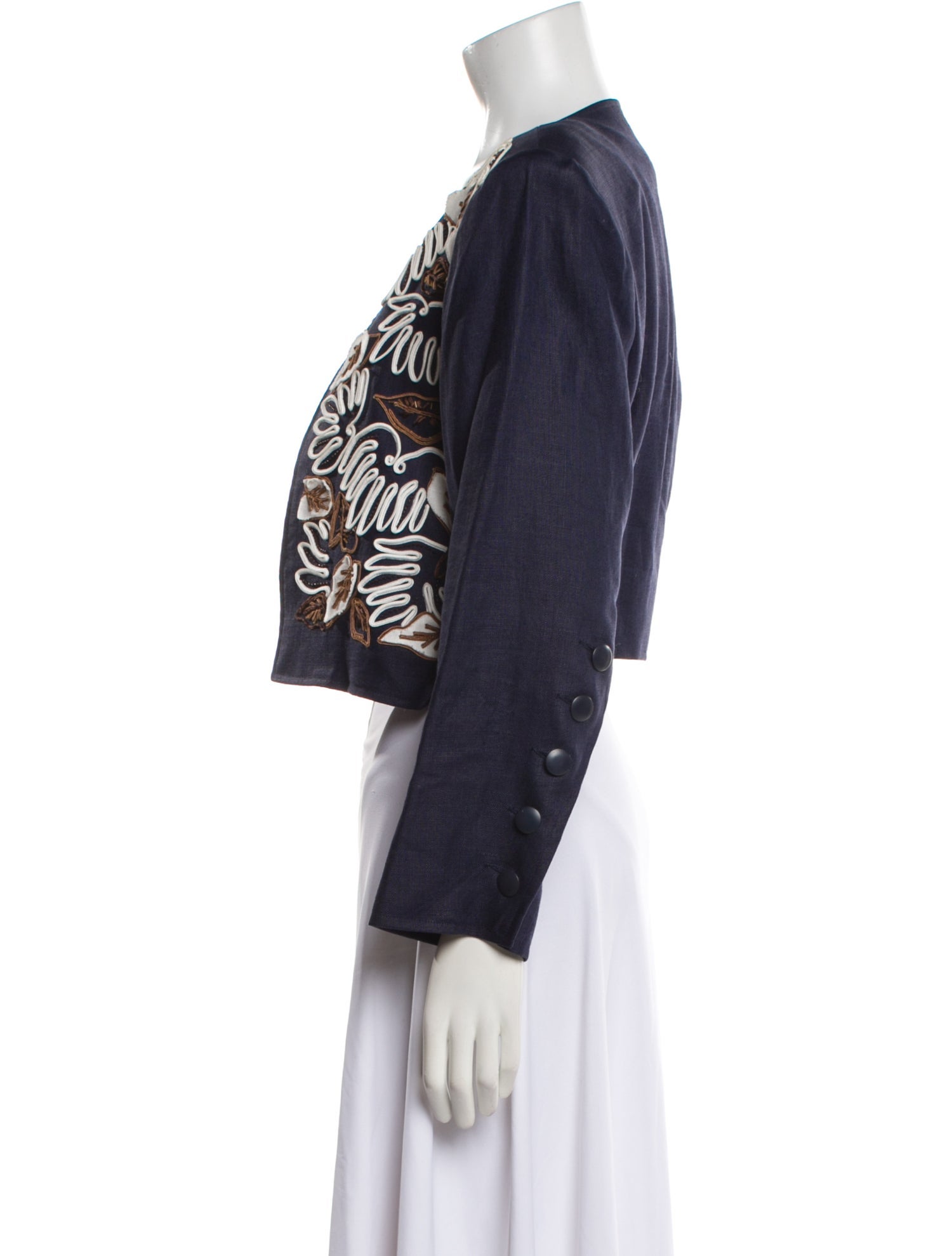 Yves Saint Laurent Rive Gauche Printed Evening Jacket