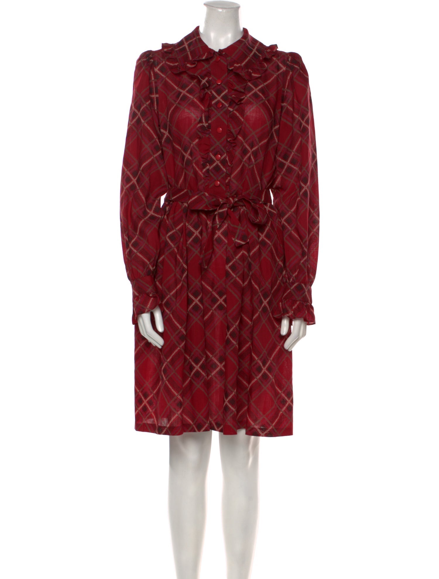 Yves Saint Laurent Rive Gauche Vintage Knee-Length Dress