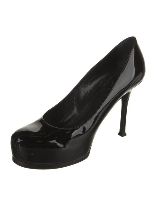 Yves Saint Laurent Rive Gauche Patent Leather Pumps