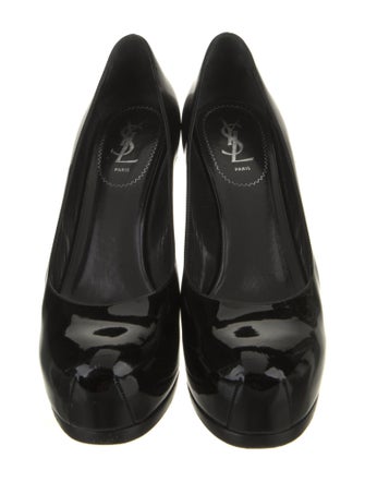 Yves Saint Laurent Rive Gauche Patent Leather Pumps