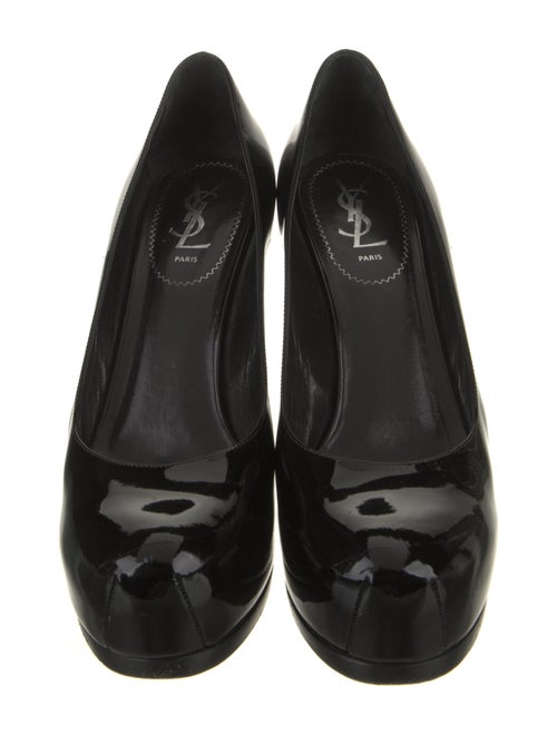 Yves Saint Laurent Rive Gauche Patent Leather Pumps