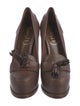 Yves Saint Laurent Rive Gauche Leather Tassel Accents Pumps