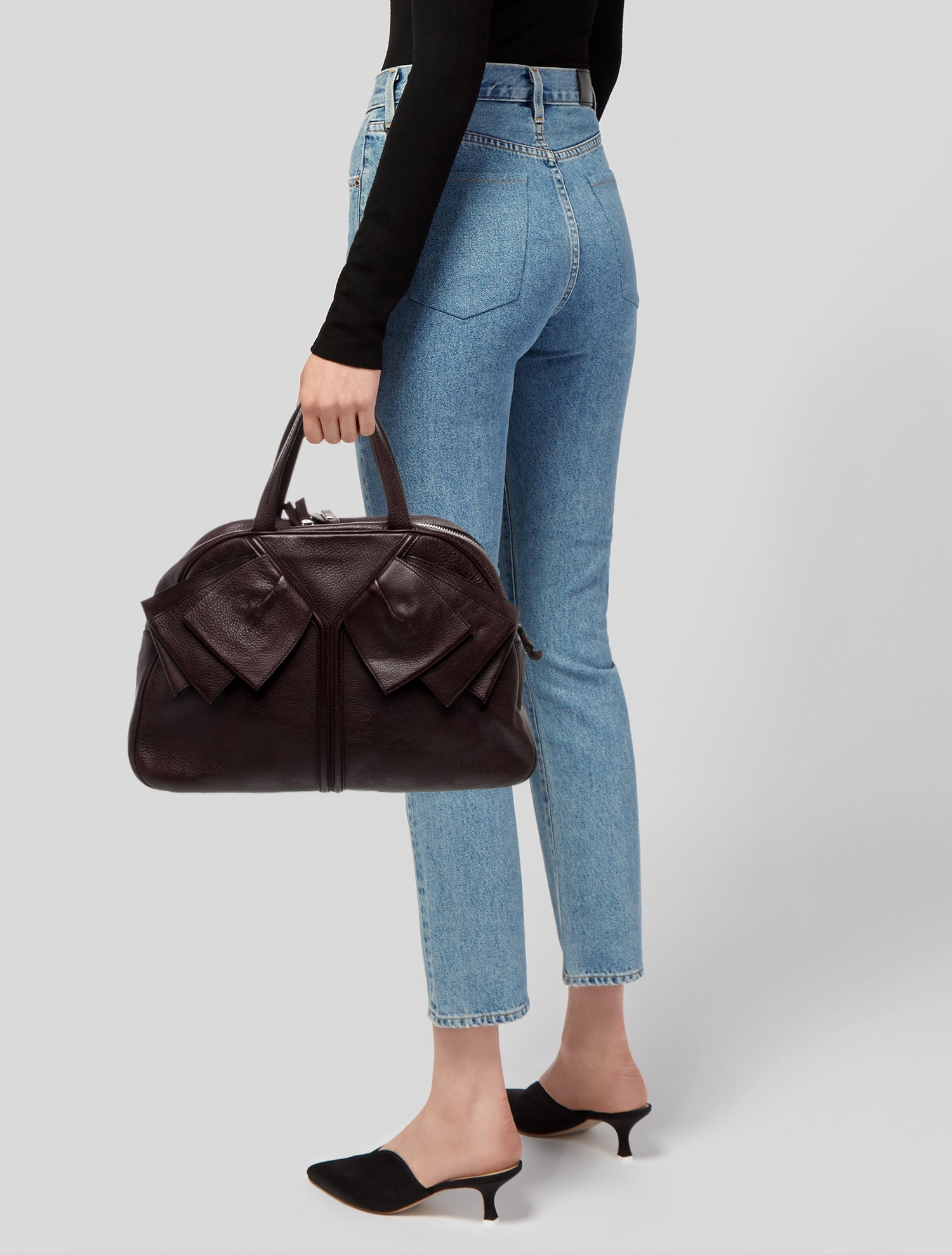 Yves Saint Laurent Rive Gauche Signature Obi Bowler Bag Vintage