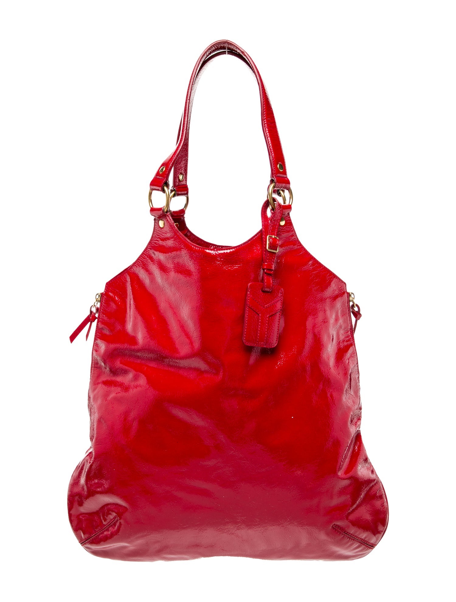 Yves Saint Laurent Rive Gauche Patent Leather Shoulder Bag