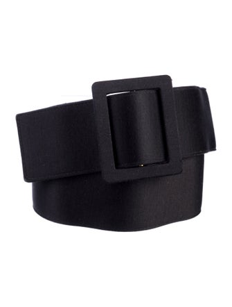 Yves Saint Laurent Rive Gauche Wide Satin Waist Belt