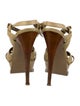 Yves Saint Laurent Rive Gauche Leather T-Strap Sandals