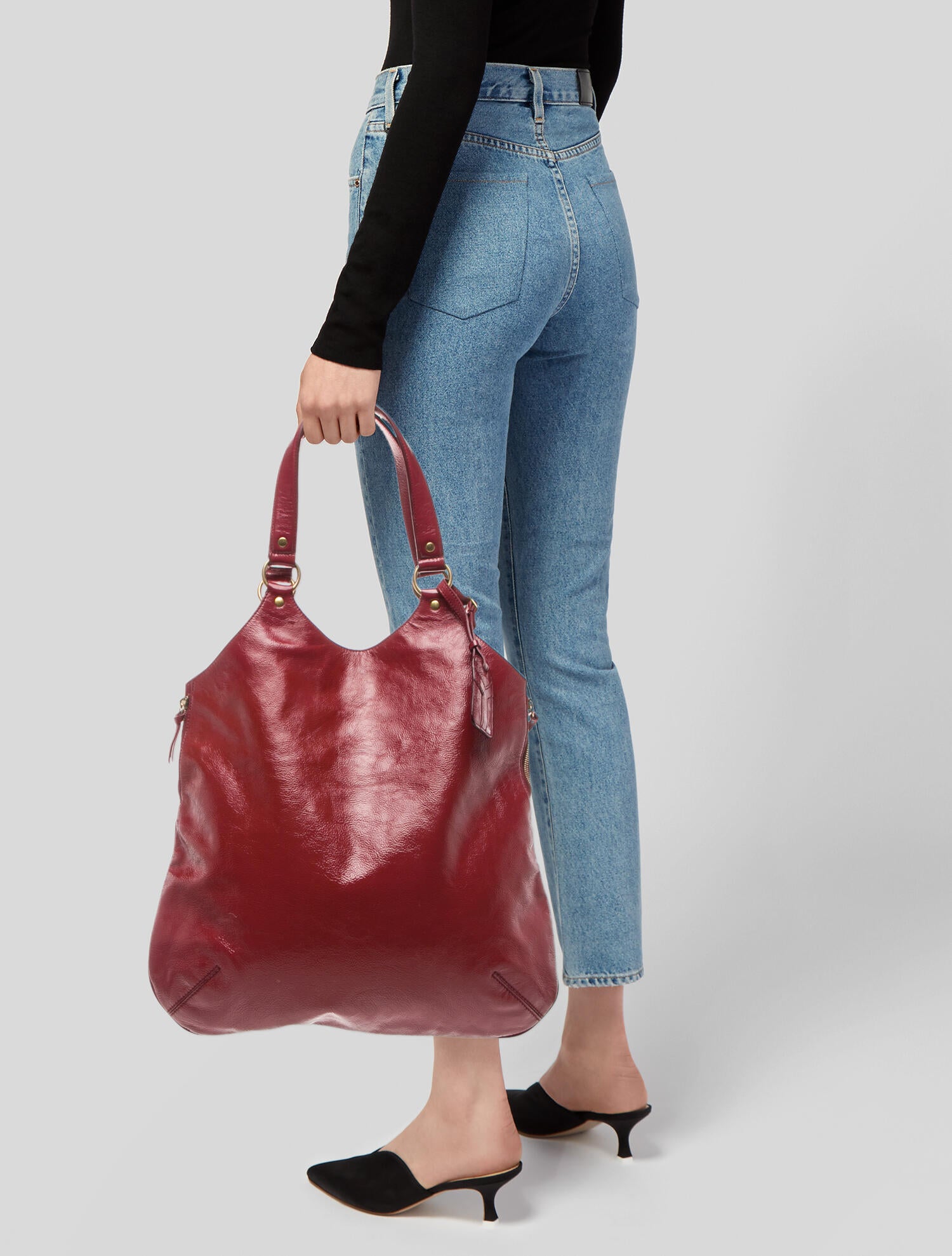 Yves Saint Laurent Rive Gauche Patent Leather Saint Laurent Tribute Vintage