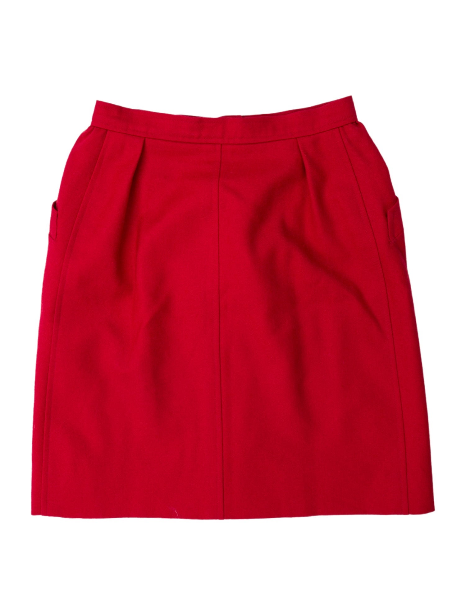 Yves Saint Laurent Rive Gauche Wool Mini Skirt
