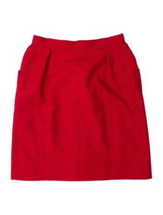 Yves Saint Laurent Rive Gauche Wool Mini Skirt