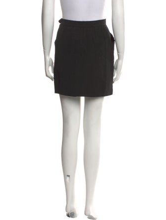 Yves Saint Laurent Rive Gauche Pleated Accents Mini Skirt