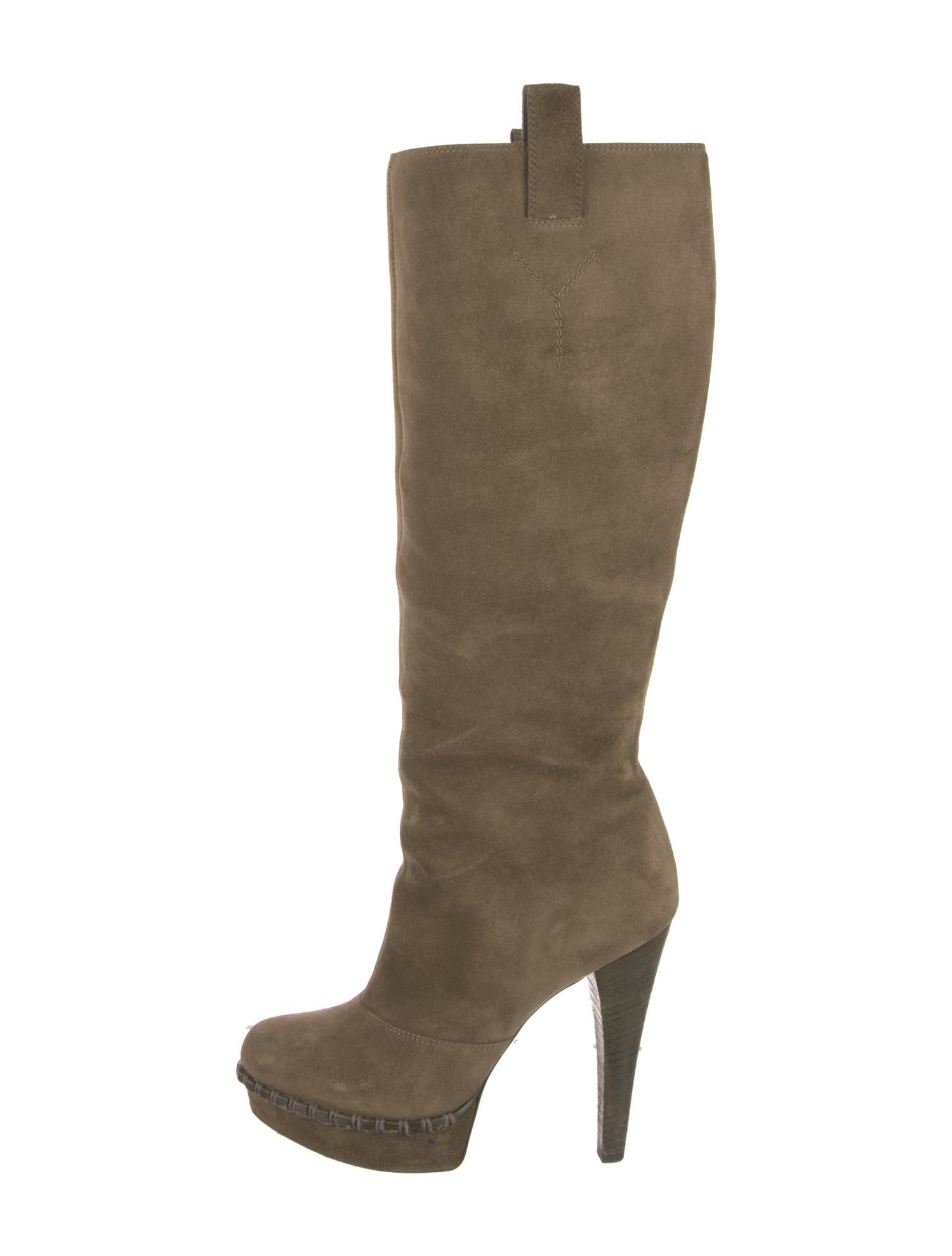 Yves Saint Laurent Rive Gauche Suede Boots