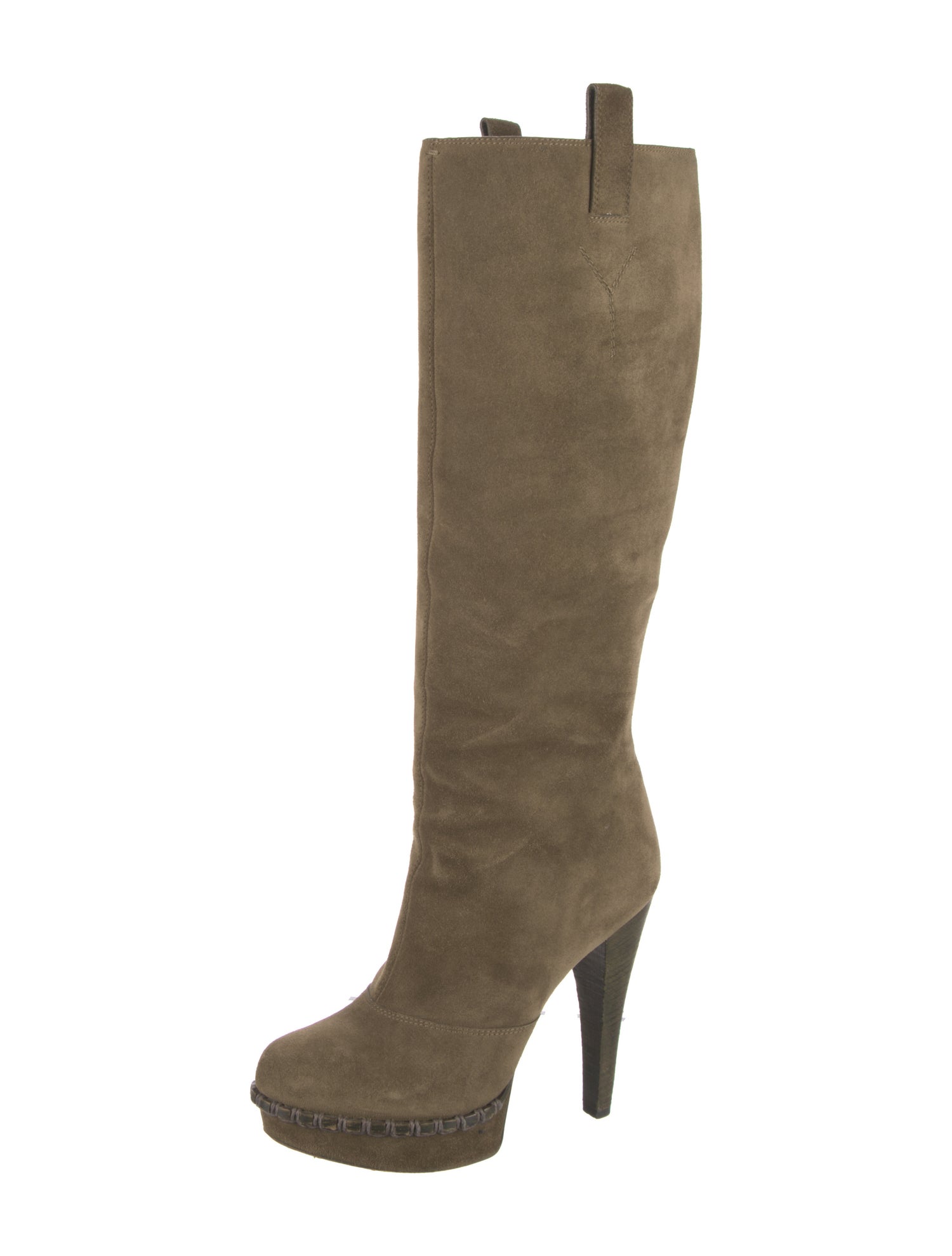 Yves Saint Laurent Rive Gauche Suede Boots