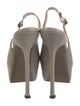 Yves Saint Laurent Rive Gauche Leather Slingback Pumps