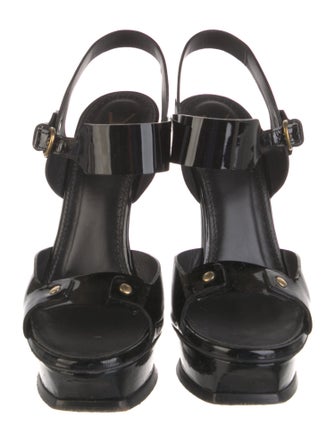 Yves Saint Laurent Rive Gauche Patent Leather Pumps