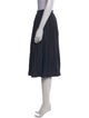 Yves Saint Laurent Rive Gauche Embroidered Accent Knee-Length Skirt