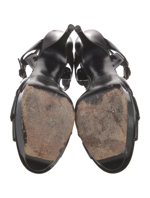 Yves Saint Laurent Rive Gauche Patent Leather Sandals