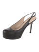 Yves Saint Laurent Rive Gauche Leather Slingback Pumps